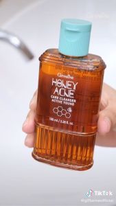 เจลล้างหน้าน้ำผึ้ง กิฟฟารีน ฮันนี่ แอคเน่ แคร์ คลีนเซอร์ แอคทีฟ ยัง ผสมน้ำผึ้งบริสุทธิ์ ลดปัญหาสิว ผิวมัน แพ๊ค 2 ขวด