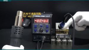 YIHUA 8786D I Upgrade Rework Display SMD Heat Hot Air Soldering Station Welding Hot Disassembly Soldering Station 2-in-1 Smartphone Maintenance Electric Soldering Iron