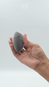 Soft Beauty Compassion Sponge Set - Reusable Small and Regular-Sized Flocking Beauty Sponge
