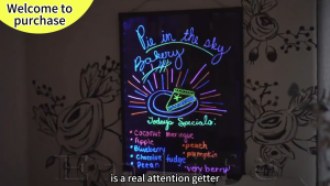 Luminous advertising board fluorescent board advertising board blackboard shop use flashing blackboard handwritten fluorescent board LED electronic wall-hanging plug-in and rechargeable