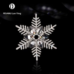 FESANU | High-end Unique Crystal Snowflake Brooch