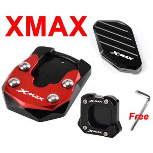 For YAMAHA 300 XMAX250 XMAX V2 Motorcycle Accessories Kickstand xmax side stand shoe Extension Enlarger Pad Side Bracket