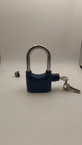 Security Alarm Padlock for Bicycle Motorcycle Door Anti-Theft Lock with MotionActivated AlarmDurable