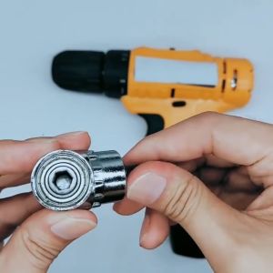 【COD】Adjustable 105 Degree Right Angle Driver Screwdriver Hand Tools Set 1/4 Hex Shank for Power Drill Screwdriver Bits螺丝刀变相拐弯器