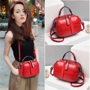Mini Soft Leather Shoulder Bag Womens Fashion Retro Simple round Bag Crossbody Purse Casual Pure Color Square Bag Handbag