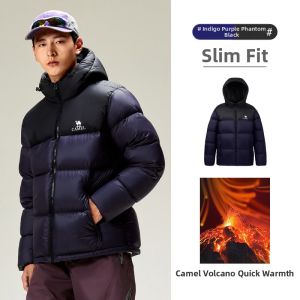 CAMEL | Water Repellent Insulated Down Jacket
