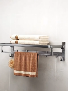 【PLAYFUL】30% Offer !!! Rak Bilik Air Bathroom Rack Towel Rack Toilet Storage Wall-mounted
