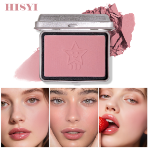 Portable HISYI Star Blush Compact Travel-Friendly Matte Blush for Daily & Party Makeup