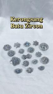 Livas Brooch Zircon Crystal Diamond Kerongsang 2.8 Cm Box Luxury Pin Tudung Shawl Bawal Free Box Muslimah Fashion