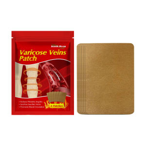 South Moon Varicose Veins Treatment Blood Vessel Swelling Spider Leg Vasculitis Phlebitis Care Angiitis Plaster Patch For Women Men Patch Vascular Veins Remover Spider Legs Treatment Chinese Medical Plaster Angiitis Stickers Skin Care(6pcs)