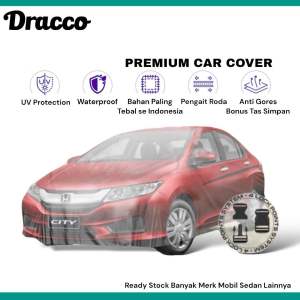 Body Cover Mobil Sarung Mobil Transparan Tebal DRACCO-Ukuran Mobil Sedan Bonus Tas Penyimpanan