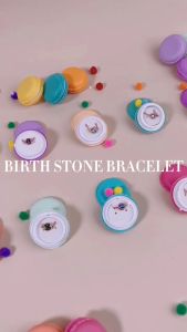 Her Jewellery Birth Stone Bracelet (White Gold) - Luxury Crystal Embellishments plated with 18K Gold