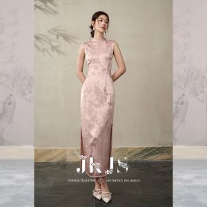 JK&JS | Áo khoác nữ thêu hoa văn Jacquard phong cách Trung Quốc hiện đại