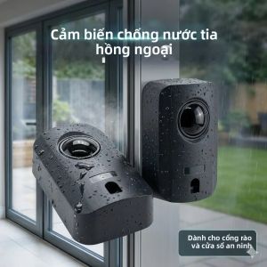 Cảm Biến Quang Điện Hồng Ngoại Đơn Tia Chống Nước Cho Cửa Nhà Để Xe Cửa Sổ Báo Động Chống Trộm Khoảng Cách Phát Hiện 15M