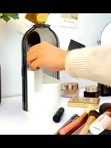 【COD】⭐Kotak Penyimpanan Kuas Kosmetik Tempat Kuas Make Up Putar Dengan Tutup Transparan Serbaguna/kotak make up/makeup