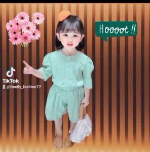 New Setelan Baju Anak Perempuan Kekinian 2023/Set Motif Kotak Terbaru Usia 4 Tahun