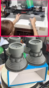 Bộ 4 chân chống rung cho máy giặt tủ lạnh - chân kê tăng giảm chiều cao đế cao su chống rung chống trượt bếp ga hãng Amalife