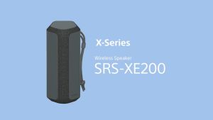 Sony SRS-XE200 X-Series Portable Bluetooth Wireless Speaker (1 Year Warranty)