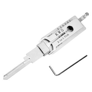 2 In 1 Decoder KW5 Precision Pick O-Ring Set for Repairing Locks Decoding 6 Pin Keyway Door Stainless Steel Hand Tool Kit