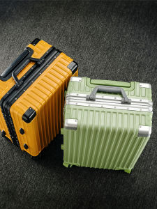 Durable Aluminum Frame Luggage Suitcase with Four-Way Wheels for Men And Women Travel Bag Fashionable Hardshell Carry-On