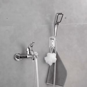 Bộ sen tắm và vòi chậu lavabo nóng lạnh đồng mạ NIKEN 6 lớp chống han gỉ KENISI-SV515PK