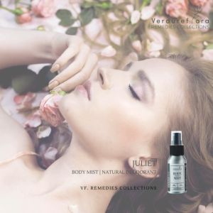 Juliet BODY MIST DEODORANT Natural Handmade Body Refreshing Spray by Verdure Flora
