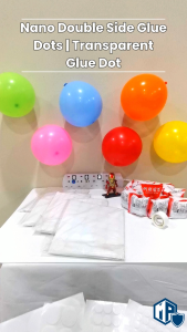 Nano Double Side Glue Dots | Transparent Glue Dot | Glue Dots Removable | Wall Tape | Double Side Tape | Sticky Tape