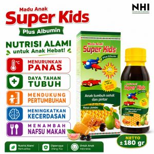 MADU ANAK SUPERKIDS Batuk pilek sariawan radang tenggorokan penurun panas nafsu makan mengurangi gejala amandel