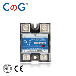 CG 10A 25A 40A 60A 80A 100A Single Phase DC Control AC 220V Solid State Relay Heat Sink 3-32VDC to 24-480VAC Plastic Cover SSR