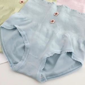 Celana Dalam Wanita Highwaist Motif 2 Bunga Anti Bakteri Celana Pendek Bahan Katun Renda Sempak Tinggi Women Kolor Wanita Bahan Premium PST