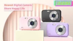 Digital Camera for Vlogging: Mini Digital Camera with 32G Memory Card, 16x Zoom Compact Camera, 1080P 44MP Camera - Perfect Gift for Christmas & Birthday