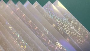48 Sheets A4 Holographic Holo Cold Laminating Photo Top Films / Cold Laminates-6 Styles
