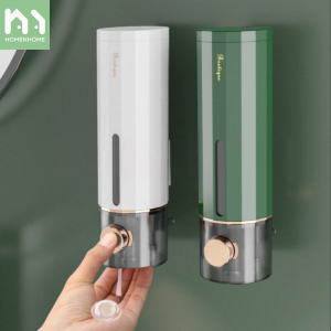 Homenhome 450มิลลิลิตรคู่มือติดผนังห้องน้ำตู้ทำสบู่เหลวซักผ้าเจลทำความสะอาดมือครอบครัวโรงแรมเจลอาบน้ำอุปกรณ์ห้องน้ำ