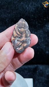 Collectors Grade Orangery Pink 9-Tailed Fox Labradorite Pendant