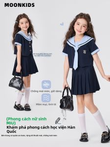 Moonkids | Performance Summer Sailor Style School Uniform Girls Dress