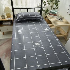 Minimalist Plaid Student Dormitory Bed Sheet