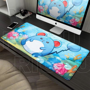Potdemiel | Anime Pokemon Azumaril Mouse Pads PC Computer Mechanical Keyboard Pads Gaming Office Accessories Gamer Rubber LockEdge Desk Rugs