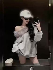 CHANGTONG | Unique Stylish Korean Loose Shoulder-cut Sweatshirt