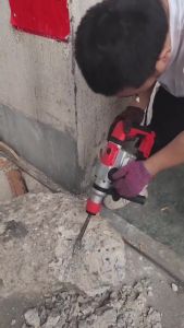 15pcs/set Rotary Hammer Drill Chipping Gun Chipping Hammer Heavy Duty Concrete Breaker