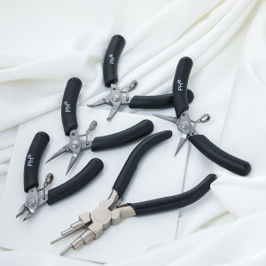 Fine Stainless Steel Toothless Precision Nose Pliers Handmade Jewelry DIY Tools round Mouth Wire Cutters Alloy Plated Silver Gold