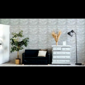 20pcs Pvc Wall Panel With Double Sided Tape 30x30cm Indoor Walls Design Decor Wall Sticker