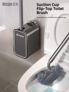 Vilscijon | Suction Wall-Mounted No-Blind Spot Bathroom Cleaning Brush