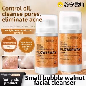 Walnut Peptide Amino Acid Cleanser Oil Control Deep Cleaning Facial Wash Milk Exfoliating Foaming Gel by Snow Beauty