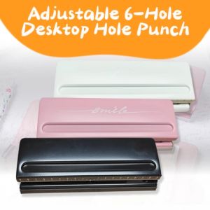 Magic photo Adjustable 6-Hole Desktop Puncher for A4 A5 A6 B7