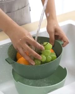 Nest O Drain / Wadah Pencuci Buah Sayur
