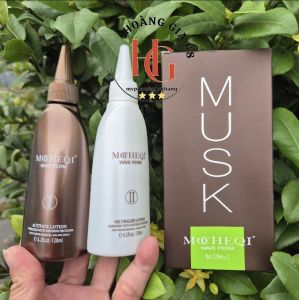 Thuốc uốn lạnh Siêu soăn sóng & mềm mượt bóng tóc _ Mocheqi Musk  _ dạng nước [ Chính Hãng ]