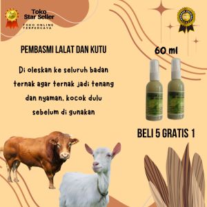 OBAT LALAT SAPI KUTU NYAMUK PALING AMPUH UNTUK SAPI & KAMBING AGAR TERNAK JADI TENANG DAN NYAMAN