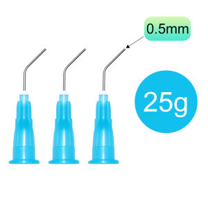 TJDent 100 Cái Đầu Kim Nha Khoa Dùng Một Lần Đã Uốn Cong Sẵn 18G-25G Dụng Cụ Chăm Sóc Răng Miệng Cho Nha Khoa Làm Sạch Răng
