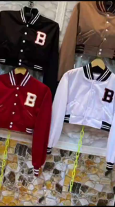 JAKET BASEBALL B CROP | JACKET VARSITY WANITA KEKINIAN