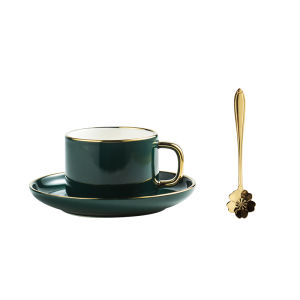 High-End Exquisite Coffee Cup Suit Retro British Afternoon Tea Tableware Good-looking Accessible Luxury For Home Ceramic Cup Dish